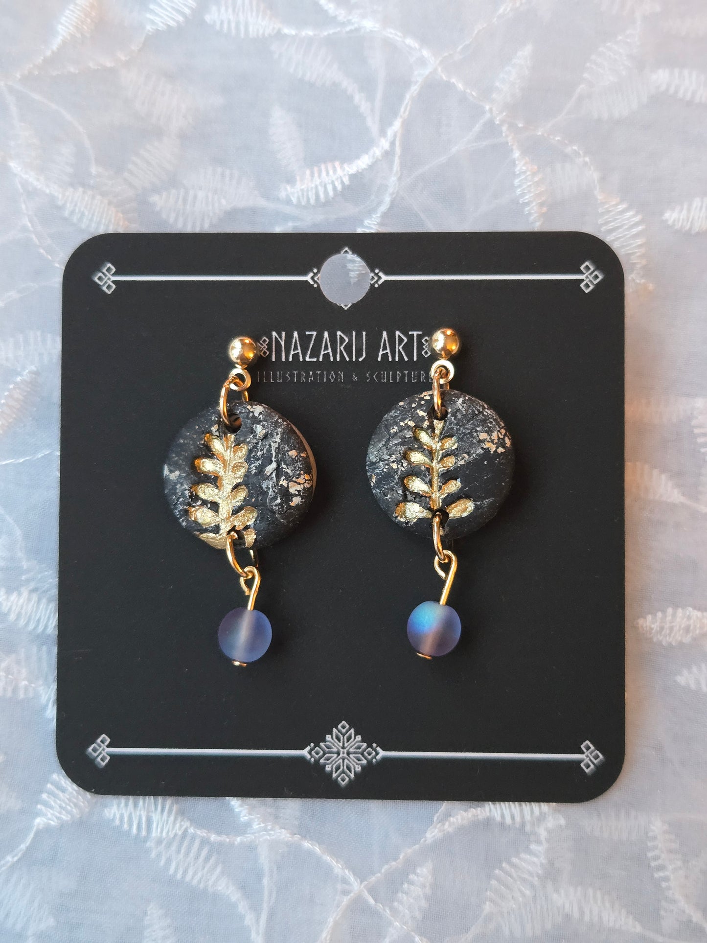 Botany Yule Earrings