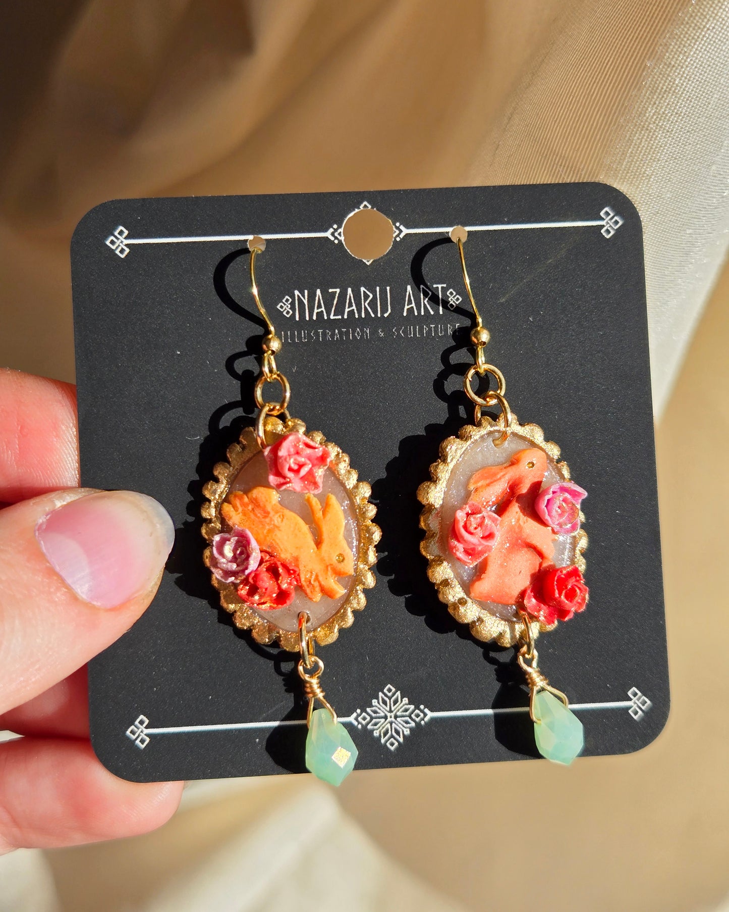 Imbolc Bunnies Earrings