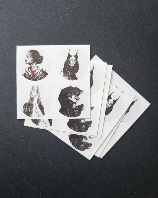 4 Sticker Sheet - Inktober 2021