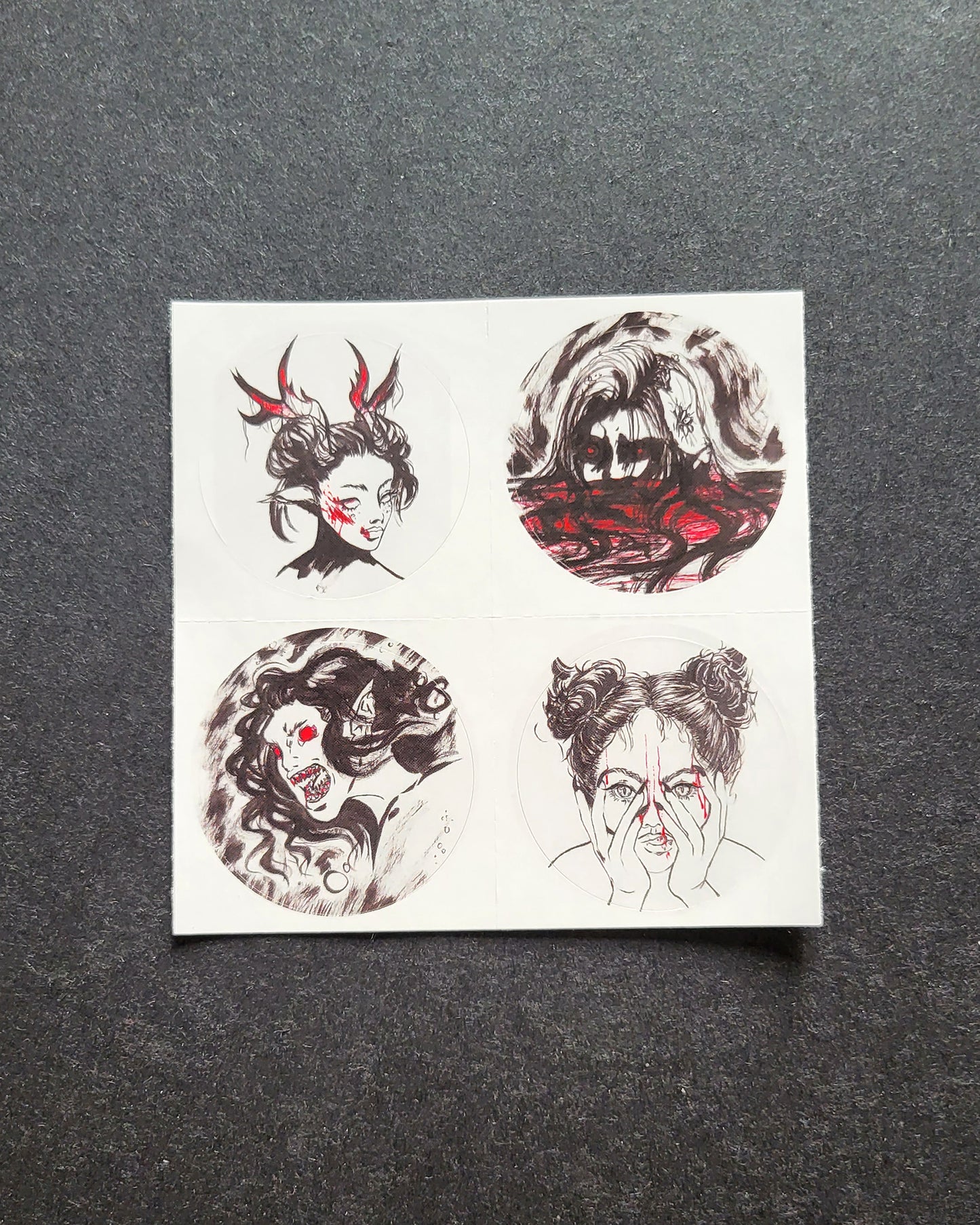 4 Sticker Sheet - Inktober 2021