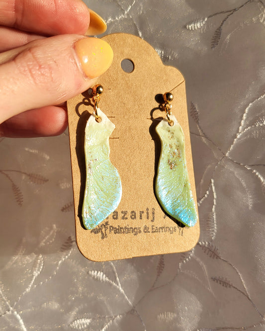 Wish Maple Seeds Yule Earrings