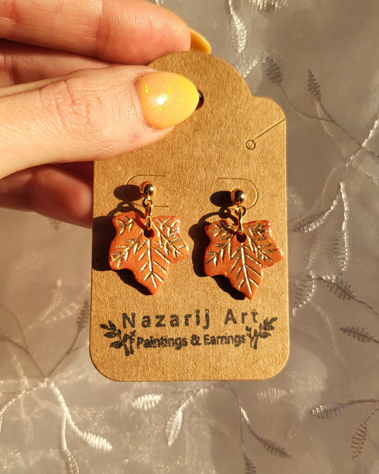 Wish Maple Leaves Yule Earrings