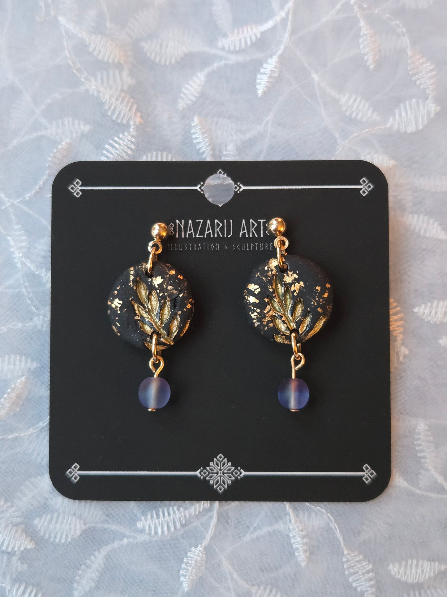 Botany Yule Earrings