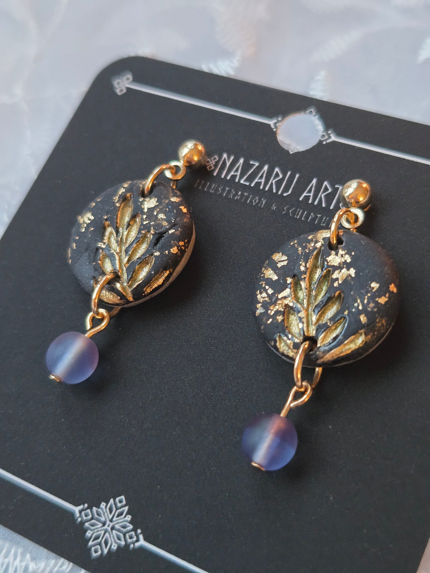 Botany Yule Earrings