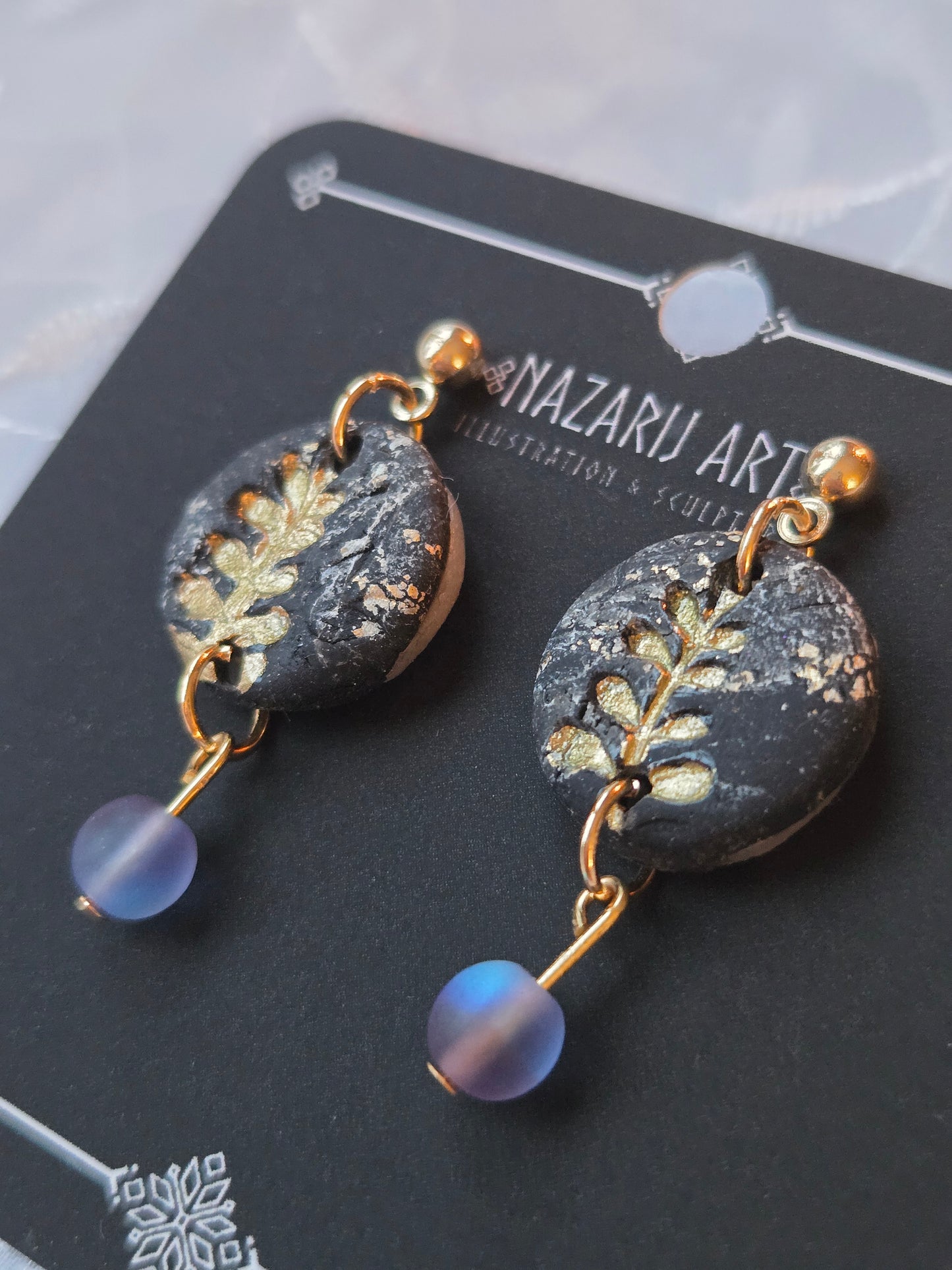 Botany Yule Earrings