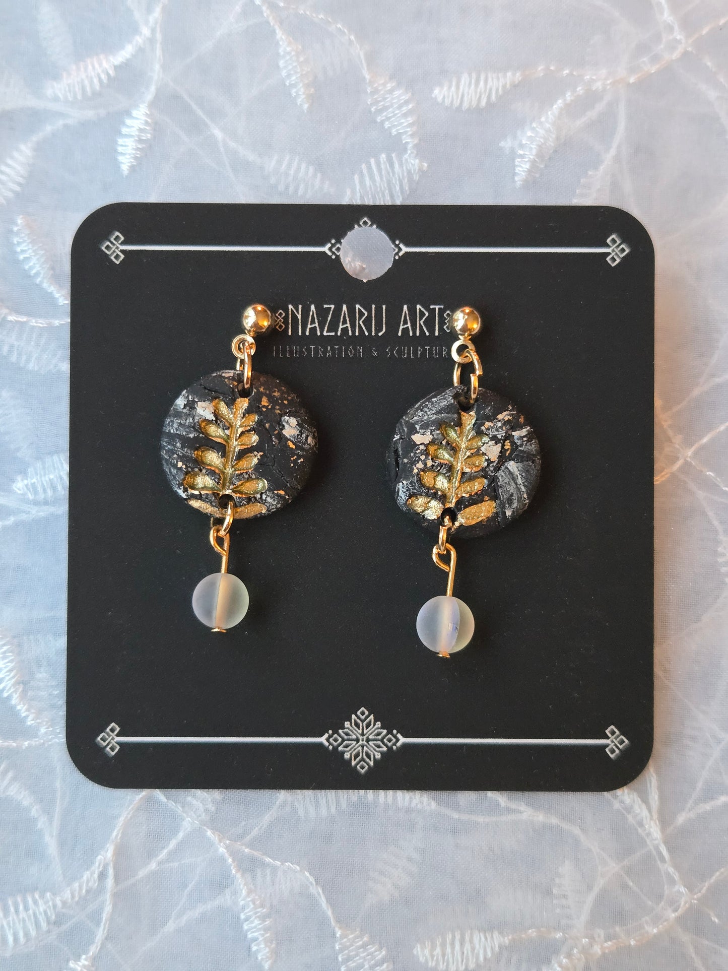 Botany Yule Earrings