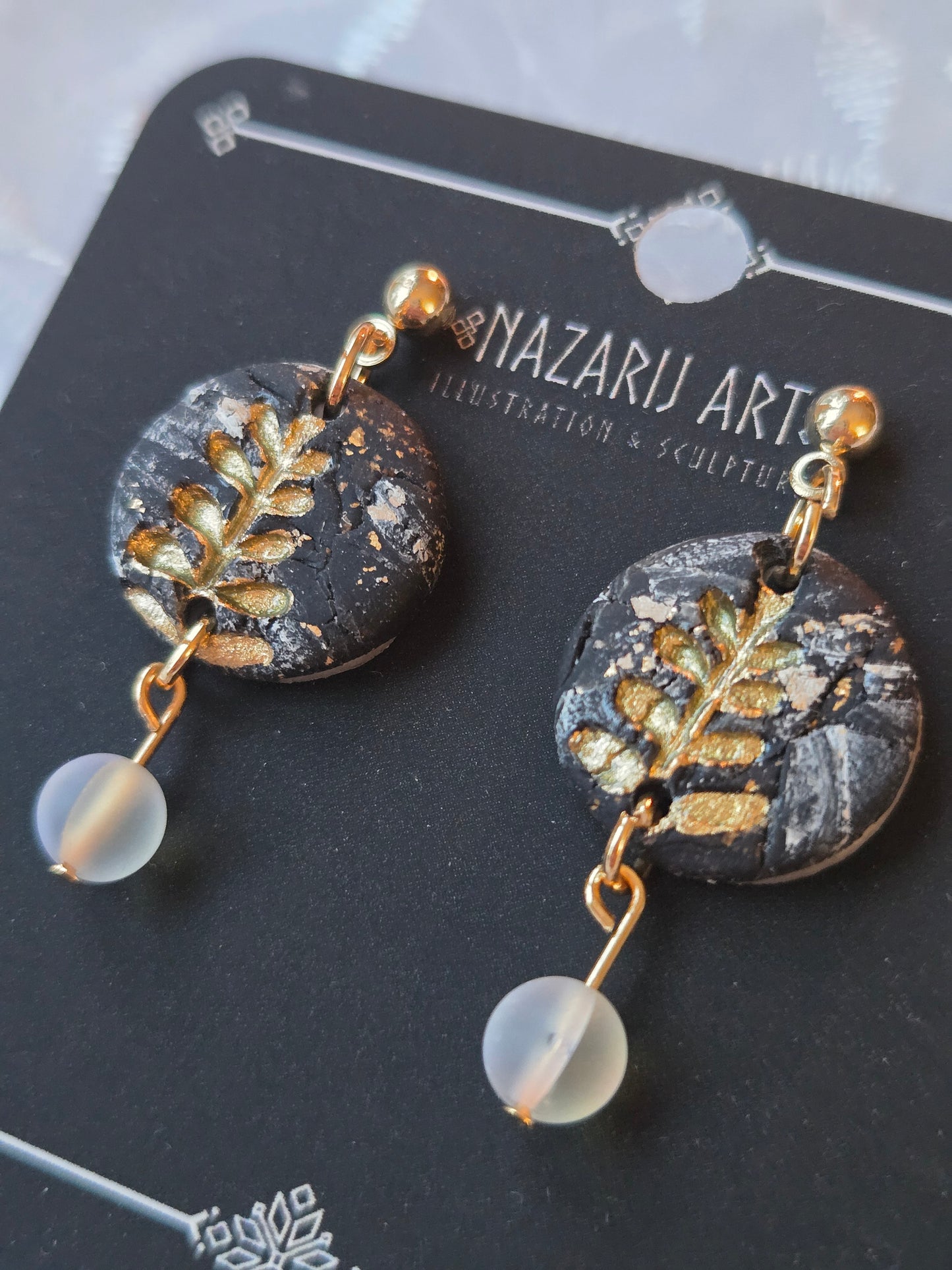 Botany Yule Earrings