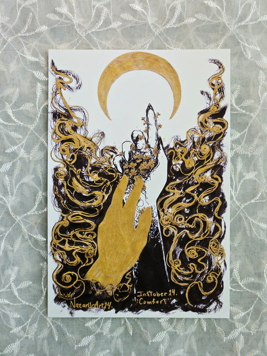 Witchtober #10 ''Comfort'' Art Print