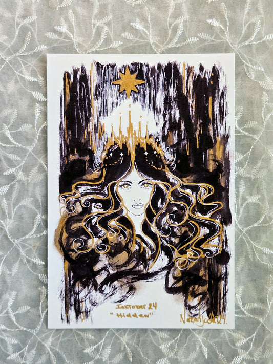 Witchtober #14 ''Hidden'' Art Print