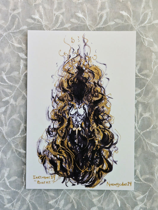 Witchtober #15 ''Burnt'' Art Print