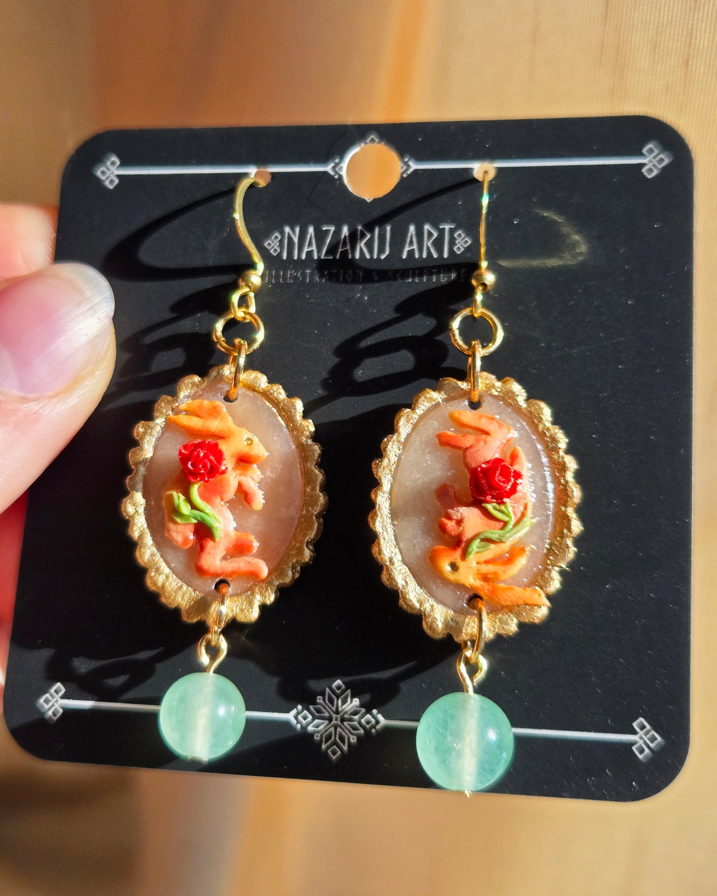 Imbolc Bunnies Earrings