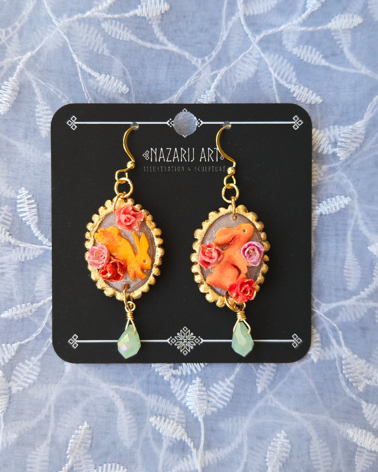 Imbolc Bunnies Earrings