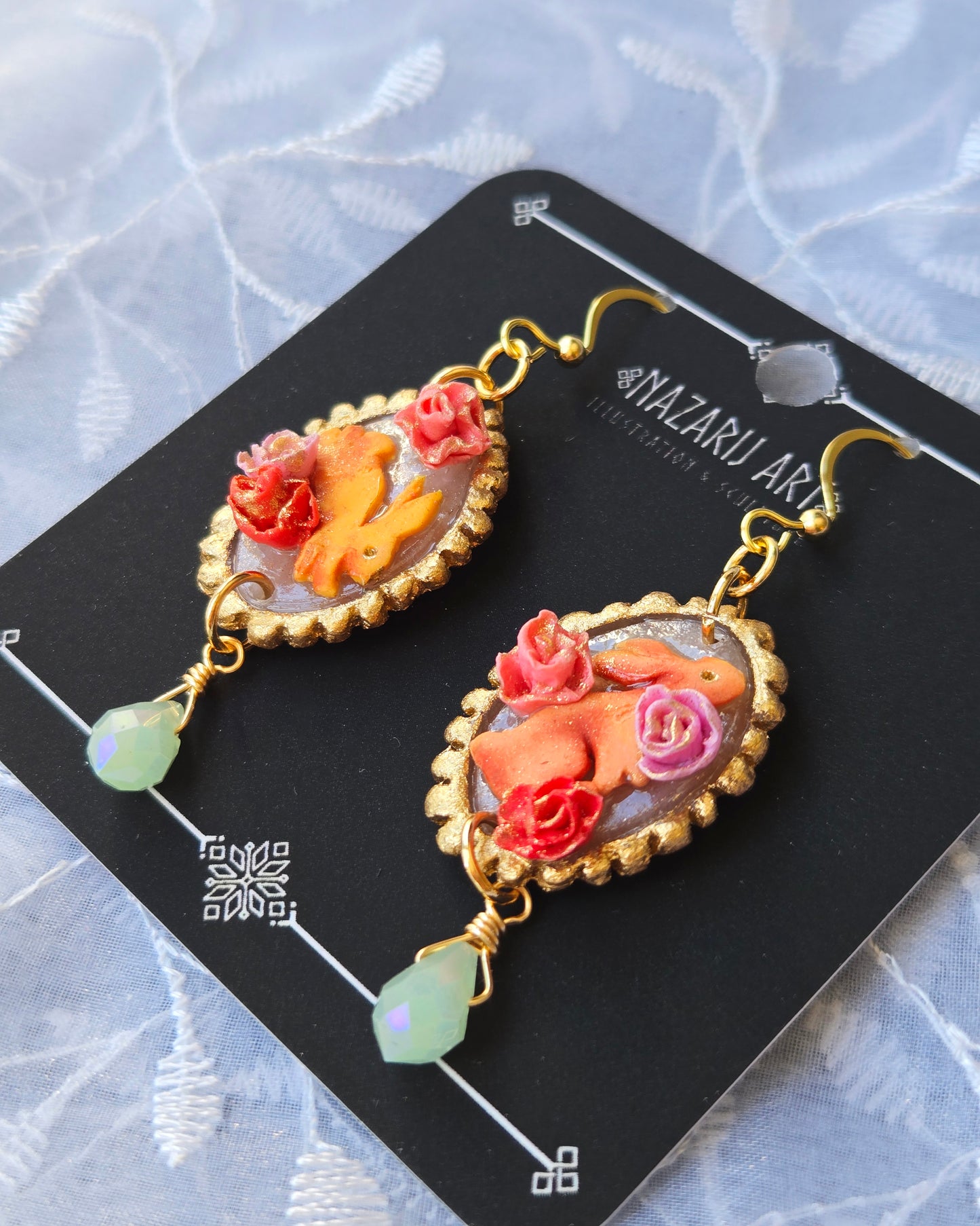 Imbolc Bunnies Earrings